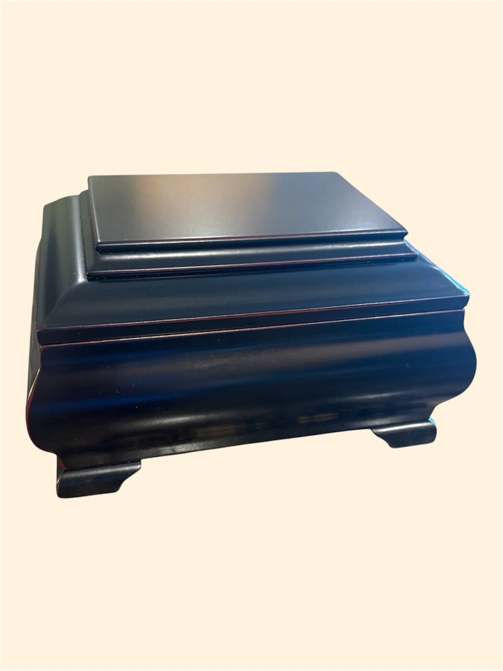 Black Decorative Wooden Jewelry Box